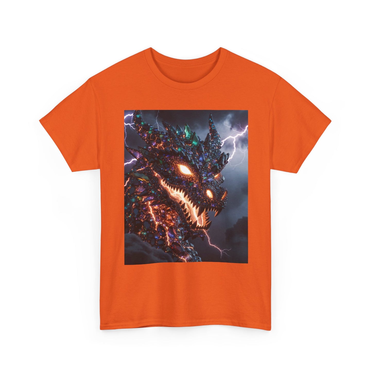 Molten Fury Dragon T‑Shirt — Lightning Kaiju Graphic Tee