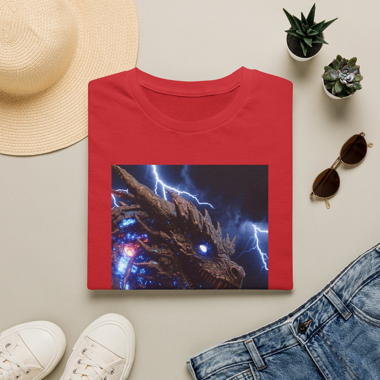 Godzilla Monster Tee — Electric Kaiju Face Graphic T-Shirt