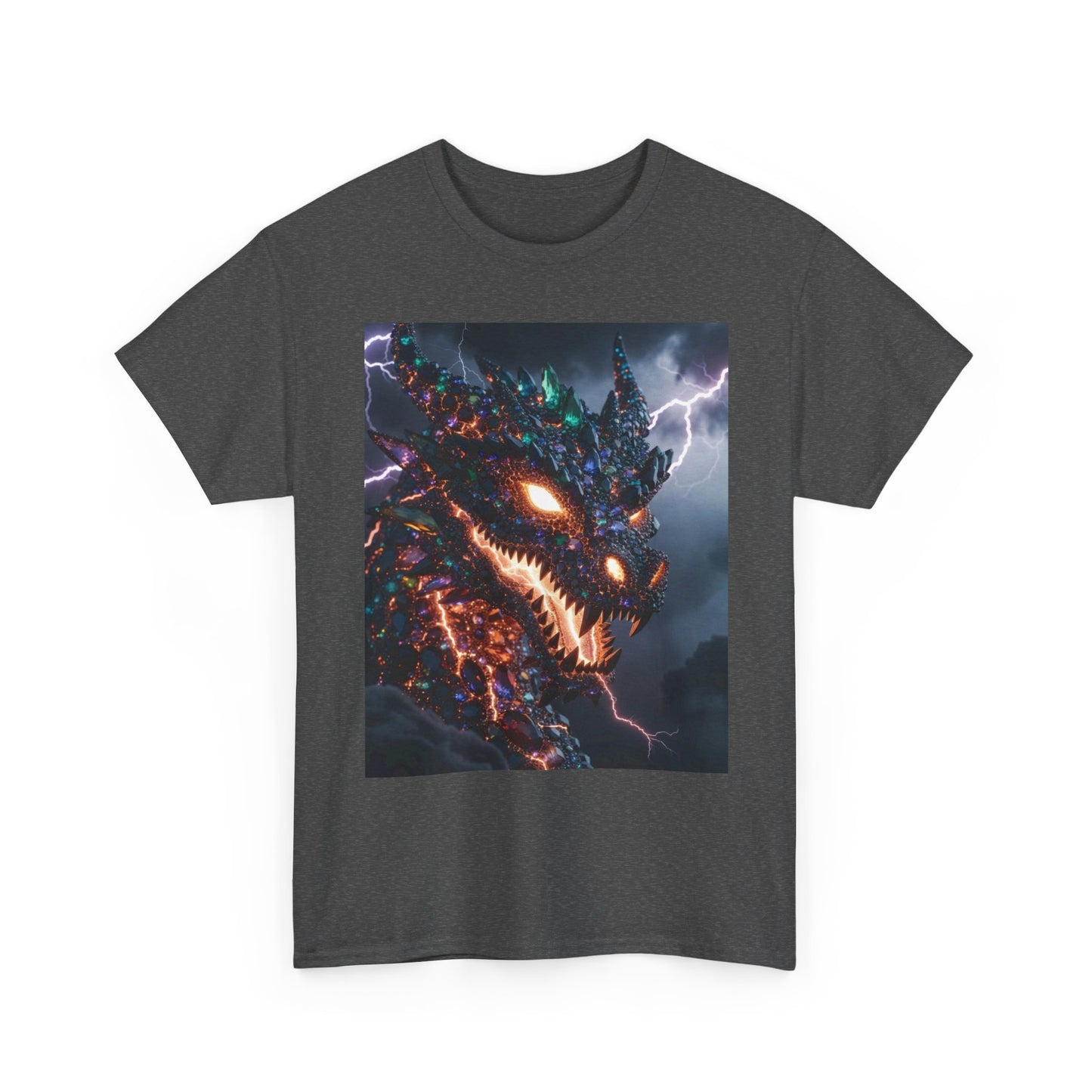 Molten Fury Dragon T‑Shirt — Lightning Kaiju Graphic Tee