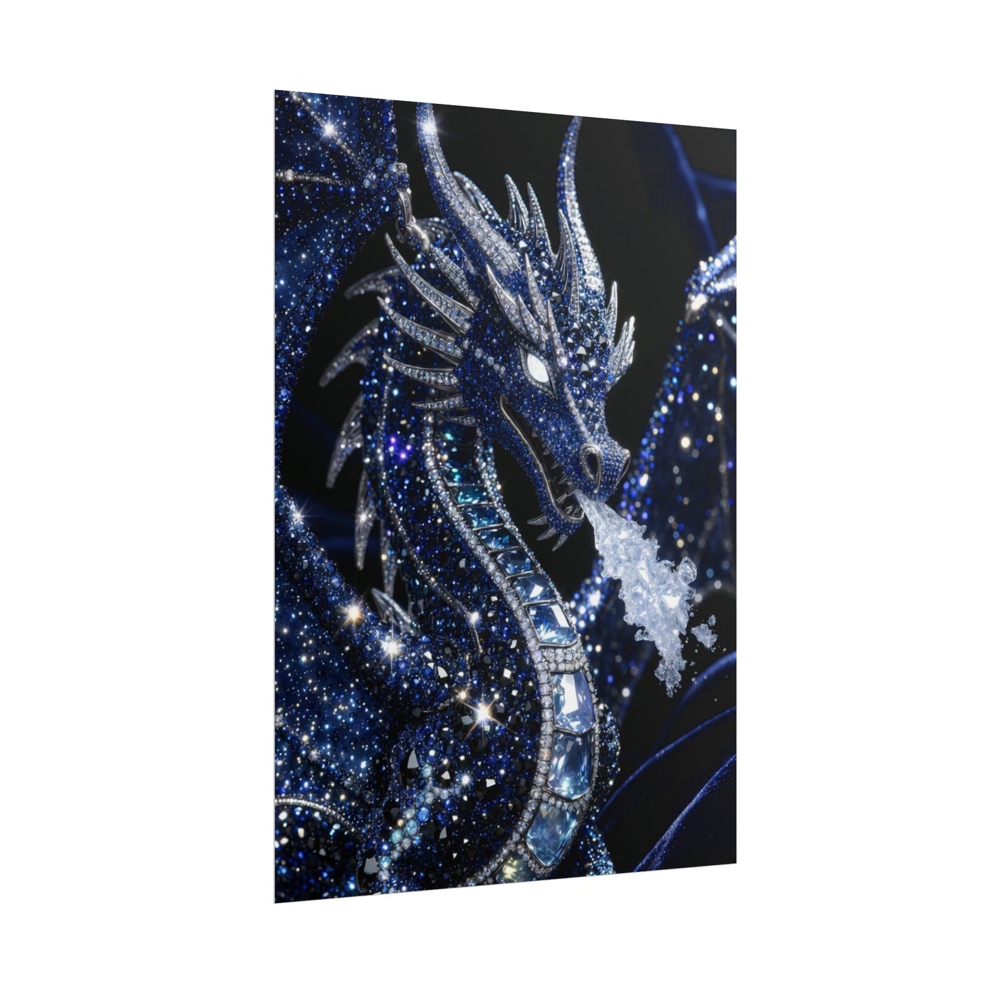 Rolled Poster — Sparkling Ice Dragon Art Print