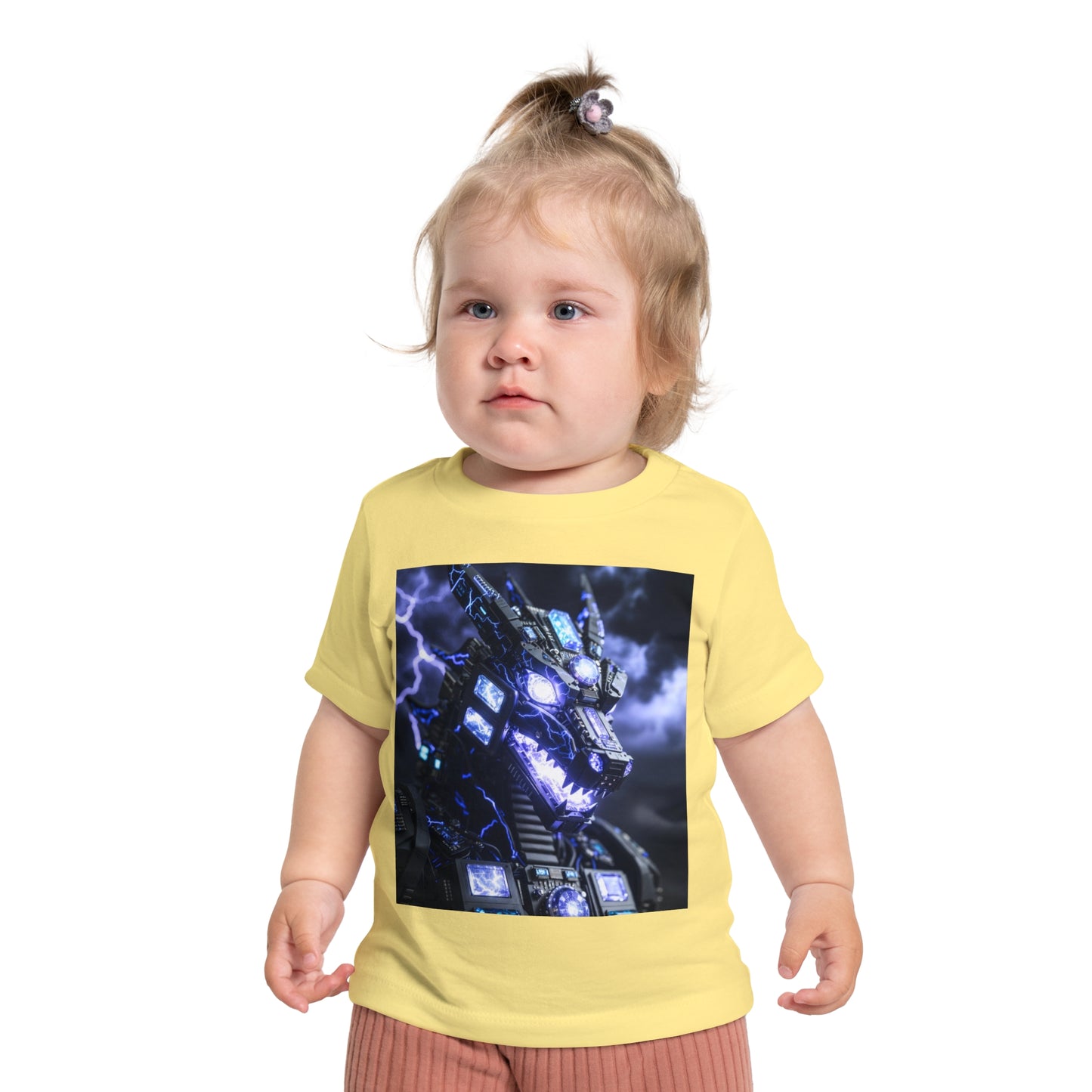 Baby T-Shirt — Divine Dragon Armor Lightning Robot Graphic
