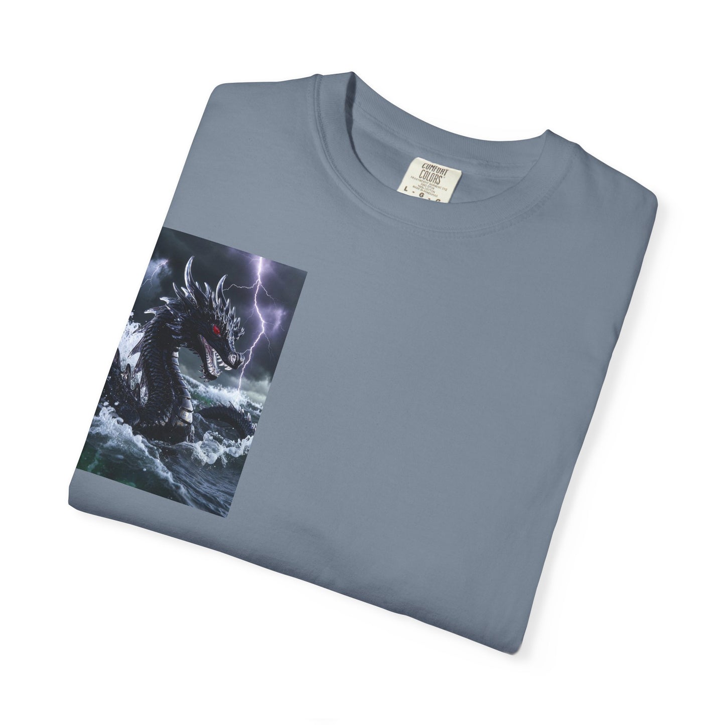Dragon Storm Graphic T-Shirt — Dark Fantasy Chest Print