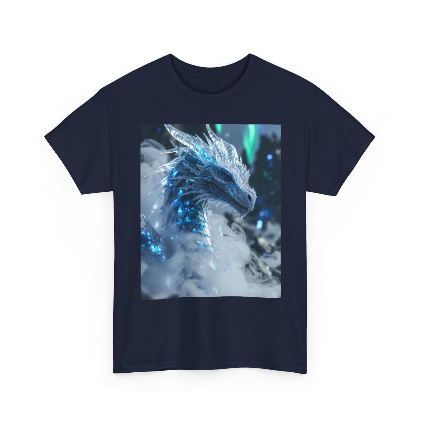 Ice Dragon Graphic Tee — Fantasy Dragon Art T-Shirt