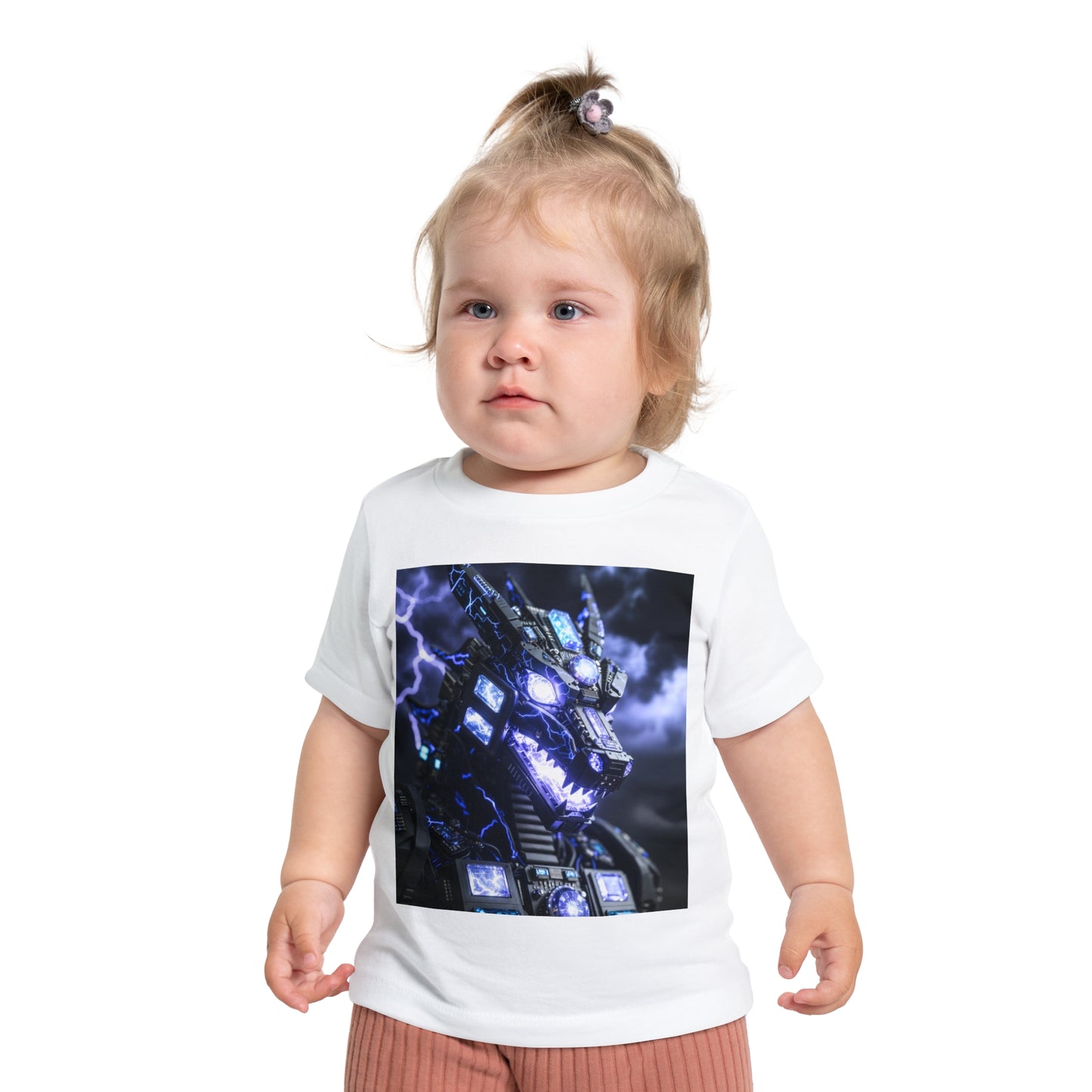 Baby T-Shirt — Divine Dragon Armor Lightning Robot Graphic