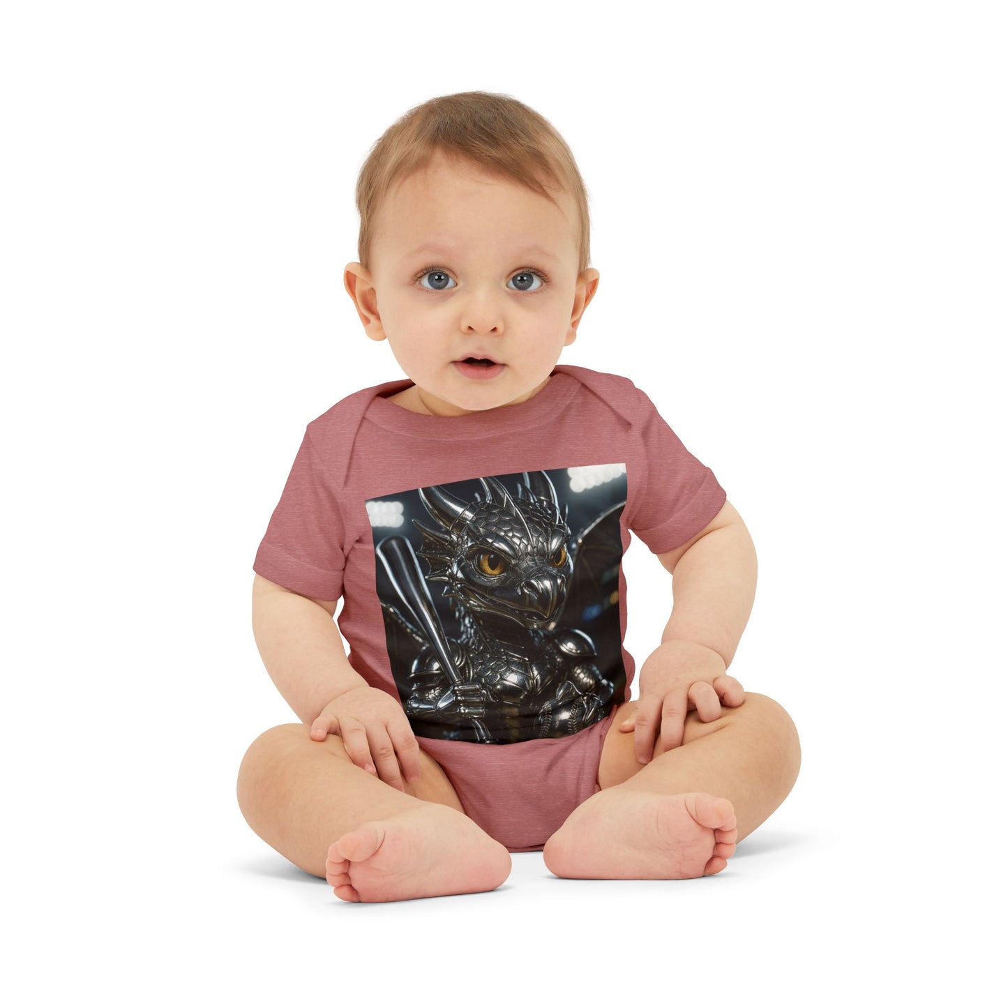 Fantasy Dragon Infant Jersey One Piece - Cute Baby Bodysuit for Game Lovers