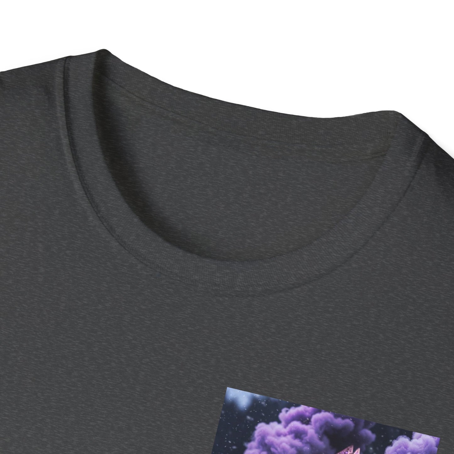 T-Shirt — Purple Nebula Tree Chest Pocket Graphic Tee