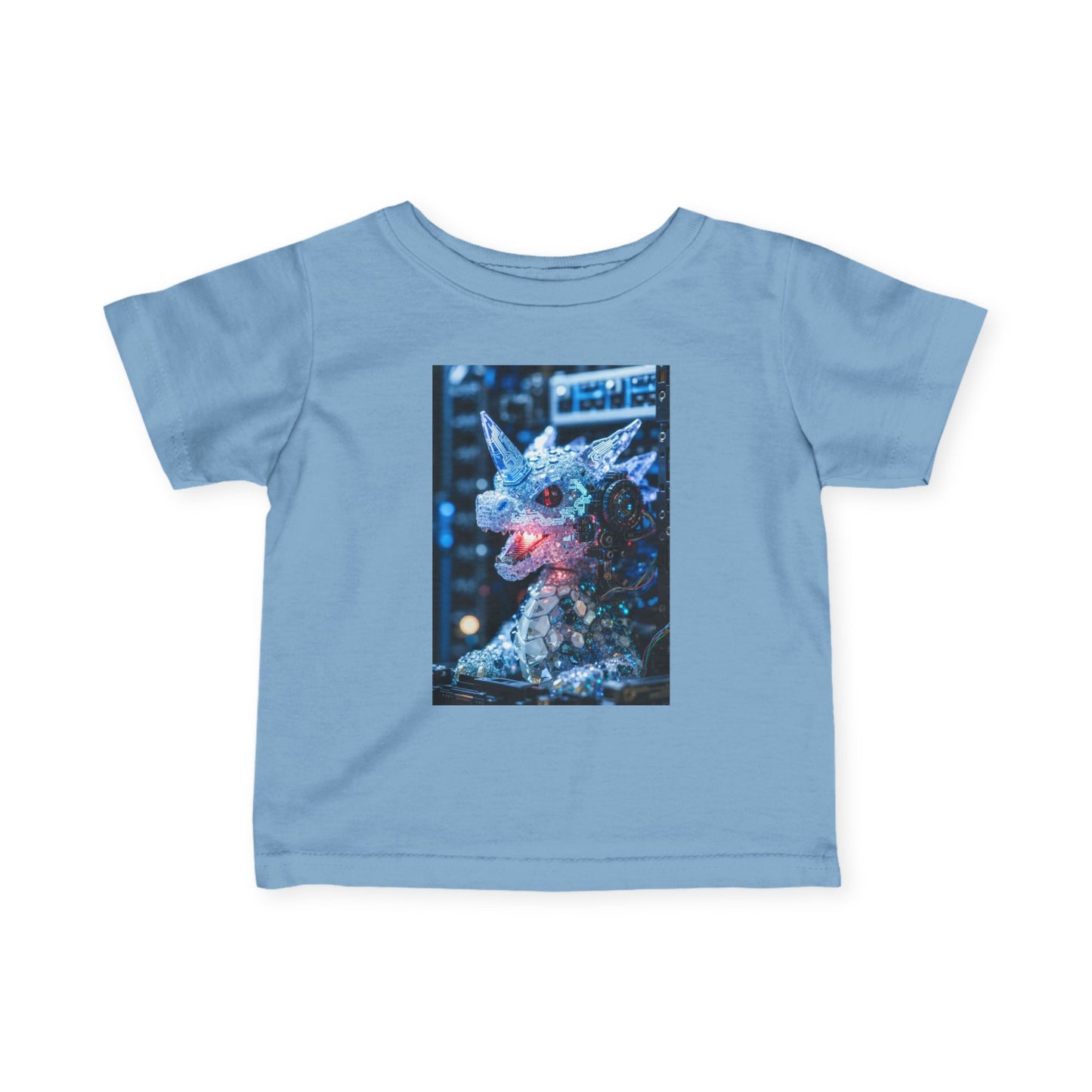 Infant Tee — Sparkly Festive Dragon Illustration