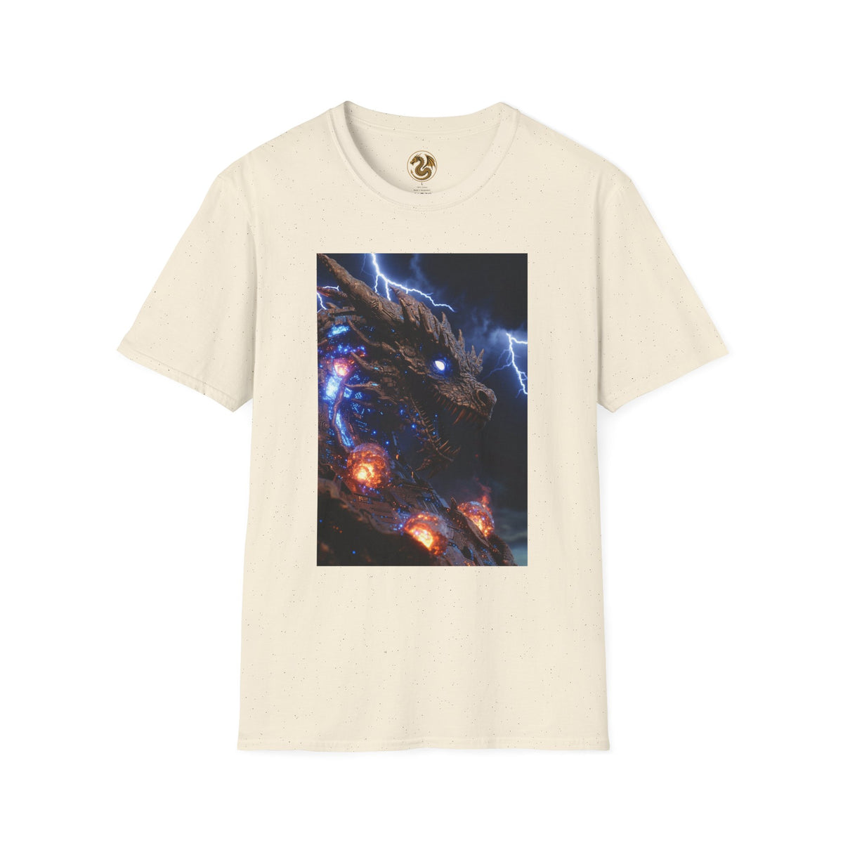 A powerful Dragon Tee — Electric Kaiju Face Graphic T-Shirt