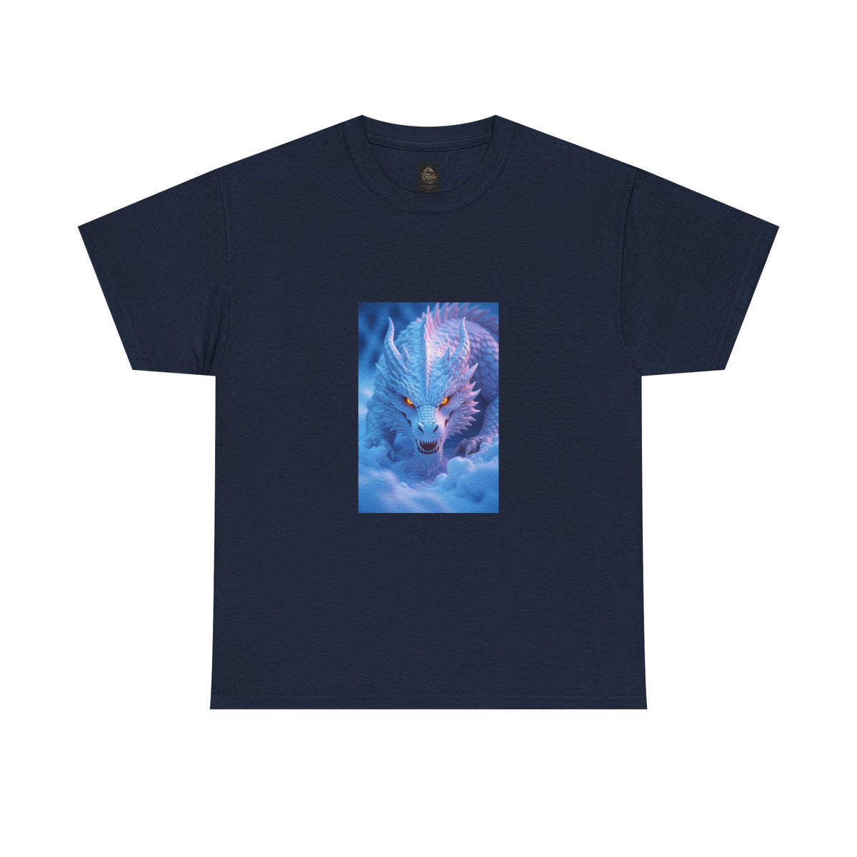 A Mystic Blue Dragon Tee — Ethereal Fantasy Animal Graphic T-Shirt