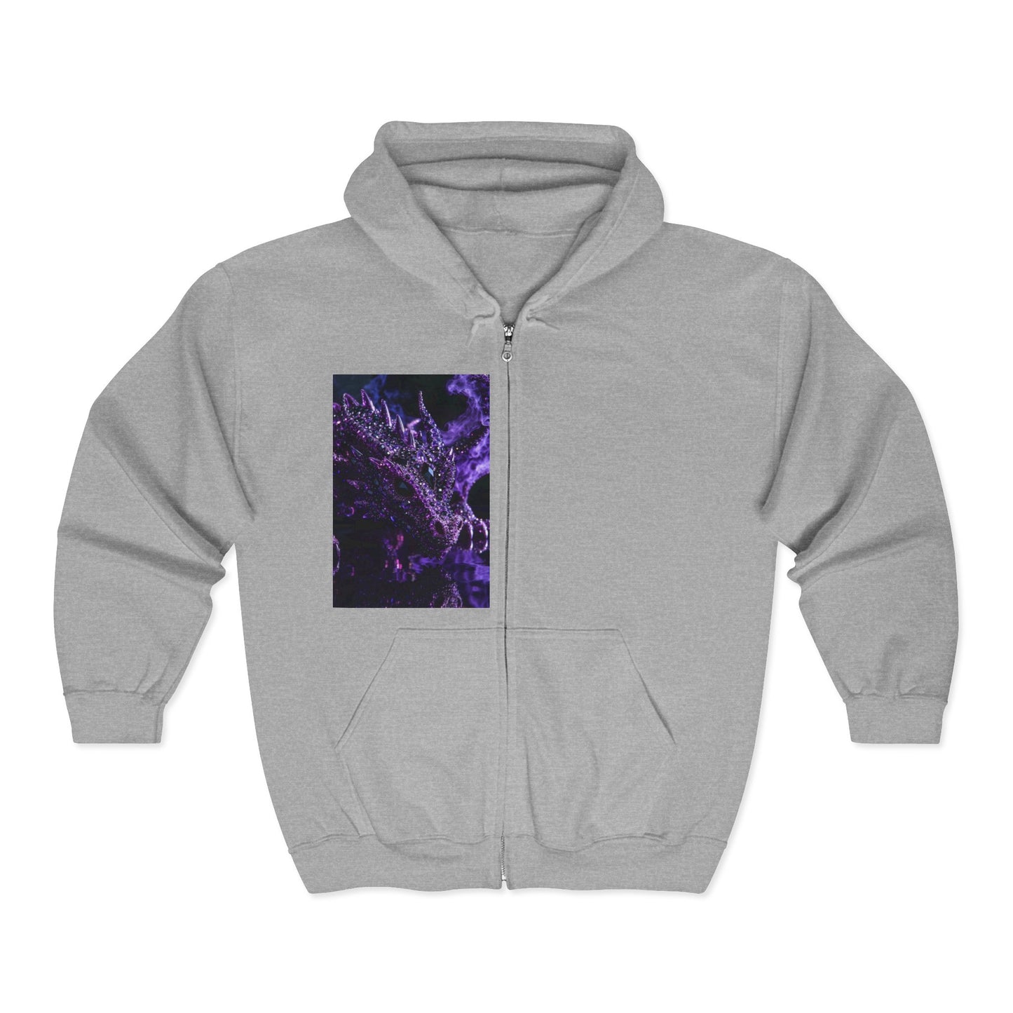 Zip Hoodie — Purple Nebula Abstract Graphic