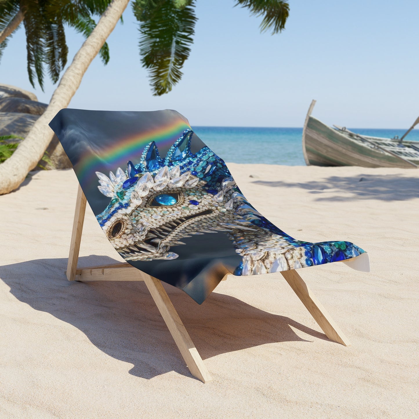 Mystic Dragon Rainbow Beach Towel