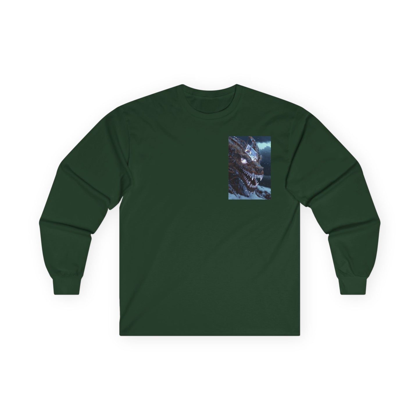 Long Sleeve Tee — Mystical Dragon Chest Print