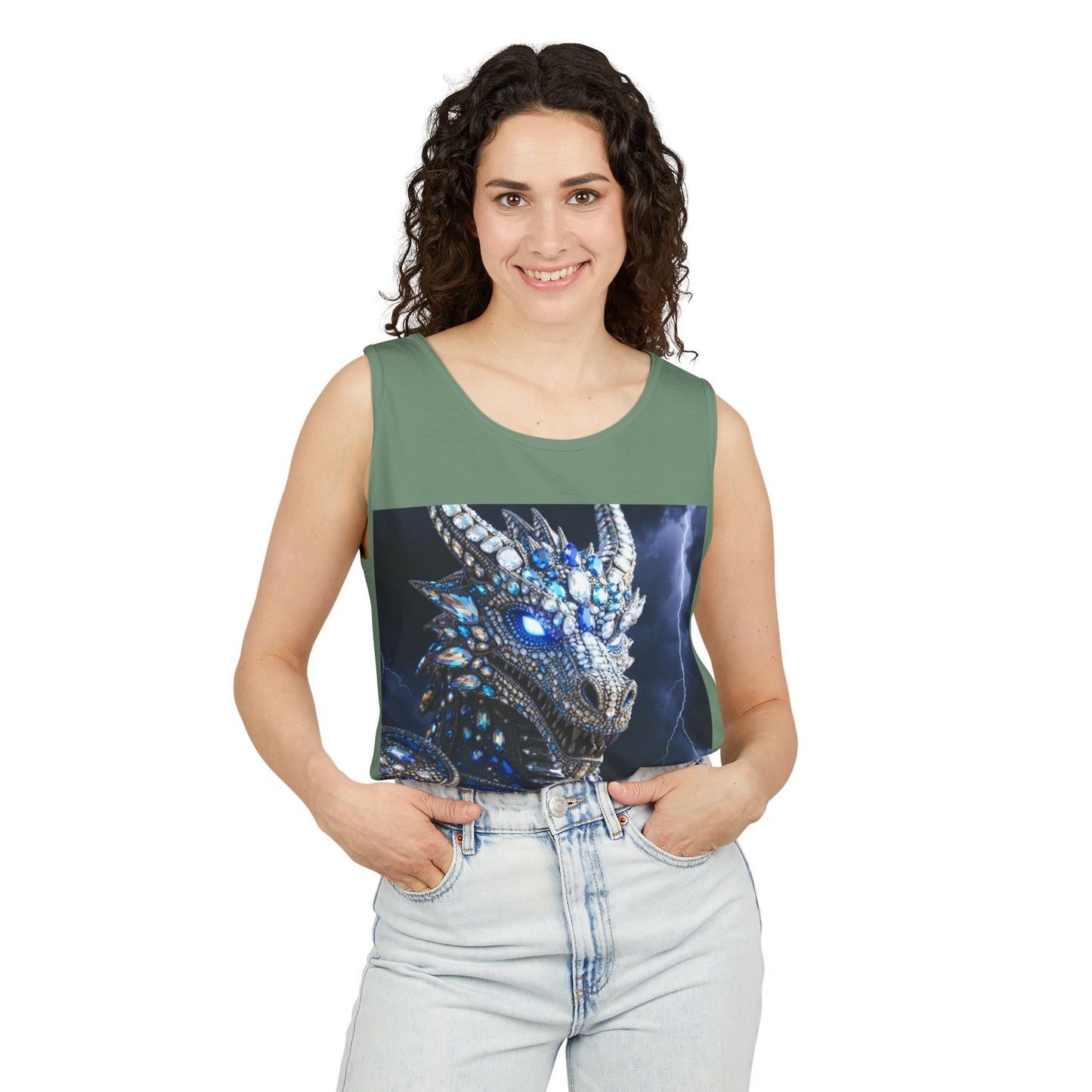 Patriotic Crystal Dragon Tank Top