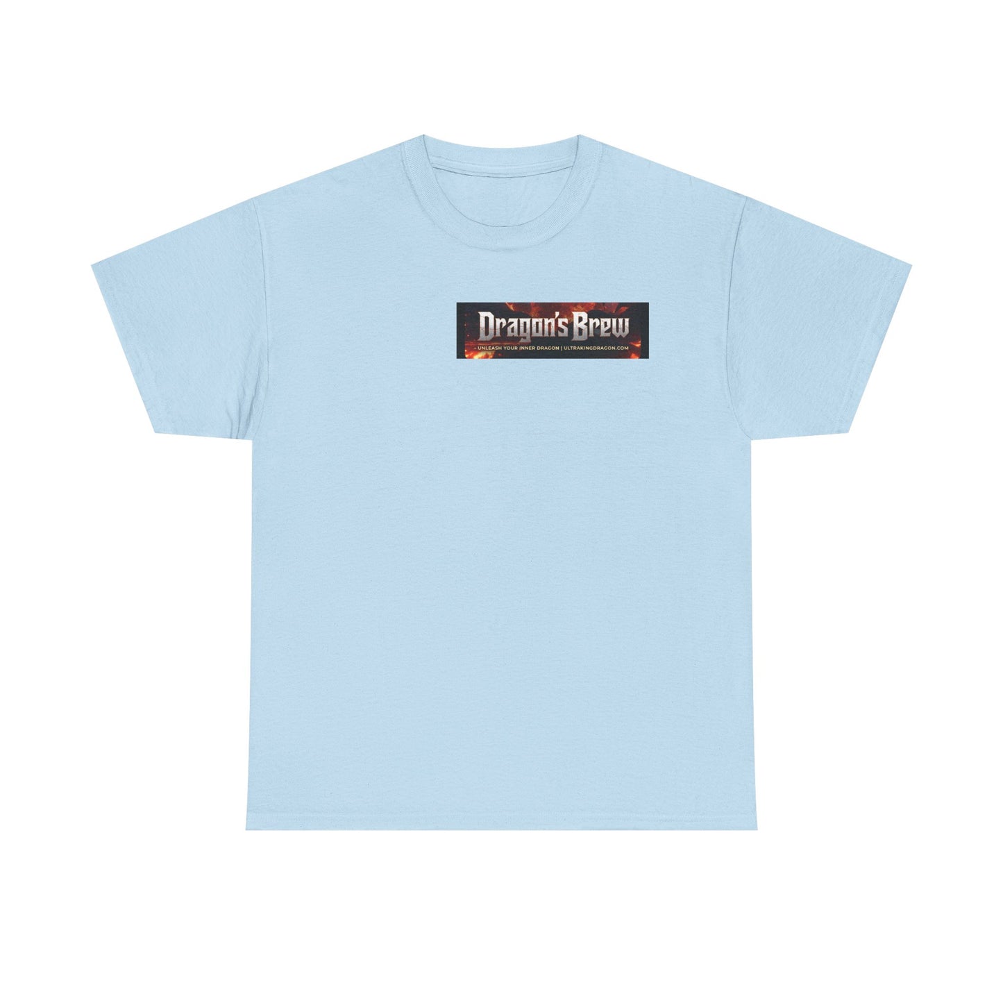 T-Shirt — "Dragon's Brew" Fiery Skull Graphic Tee
