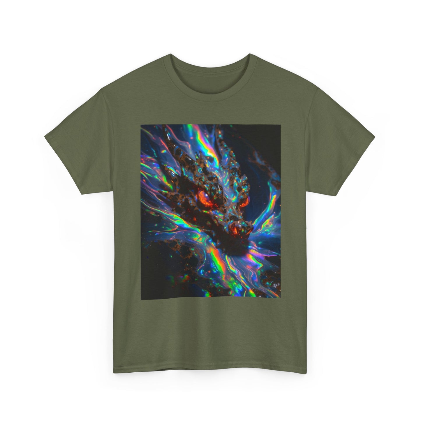 Psychedelic Dragon T-Shirt — Neon Cosmic Dragon Graphic Tee