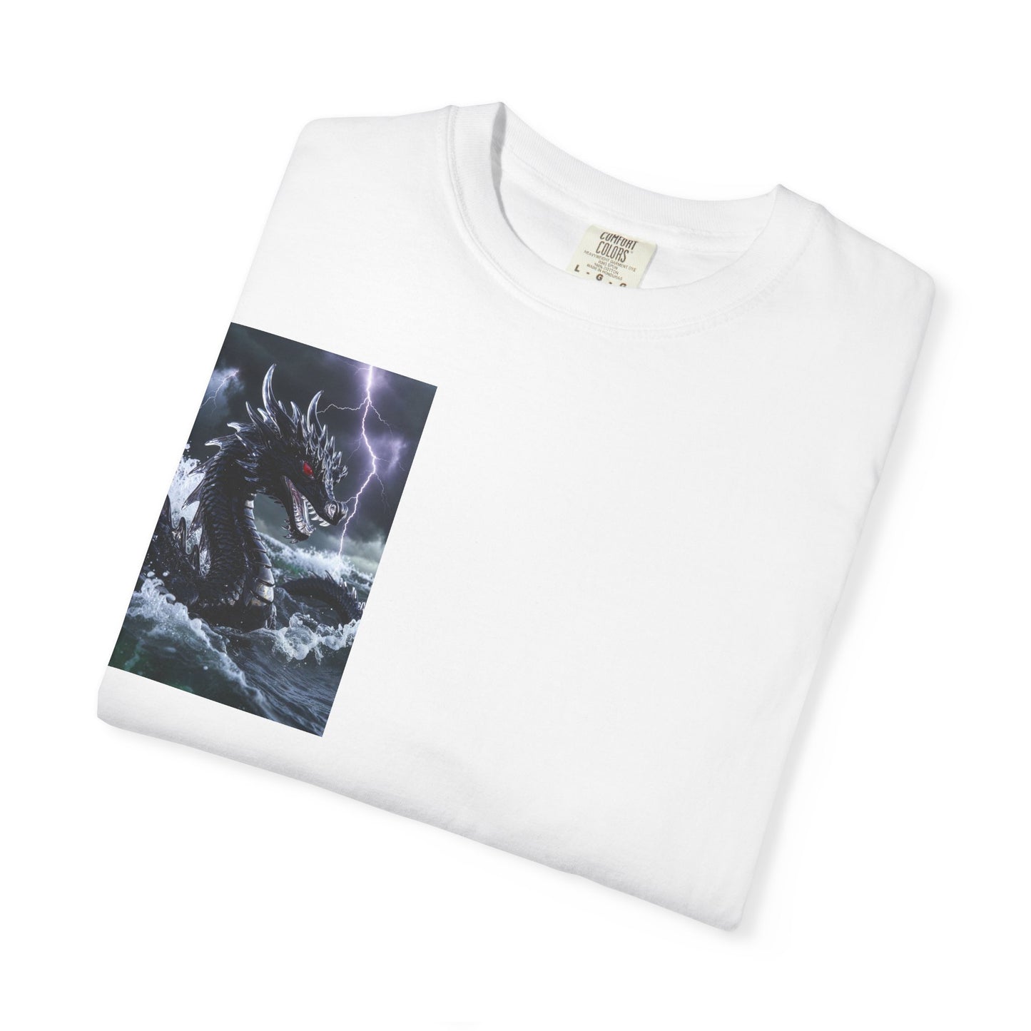 Dragon Storm Graphic T-Shirt — Dark Fantasy Chest Print