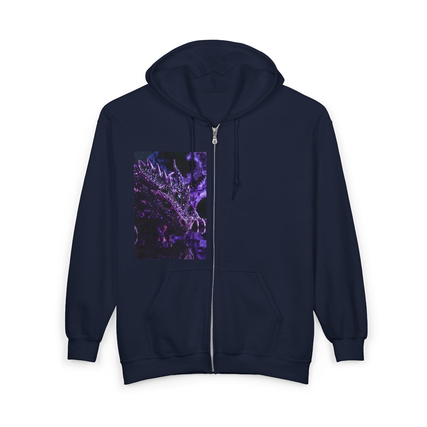 Zip Hoodie — Purple Nebula Abstract Graphic