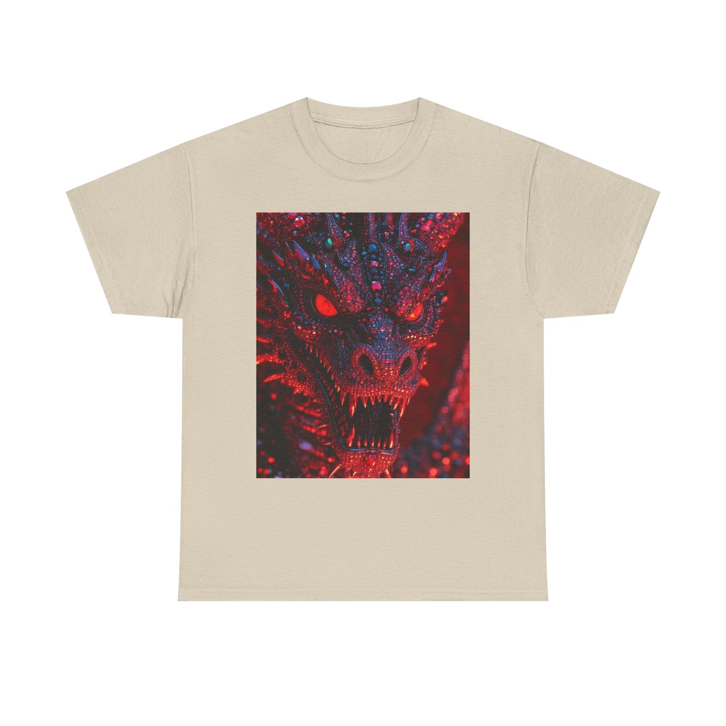 Dragon Rage Graphic Tee — Red Demon Dragon Face T-Shirt