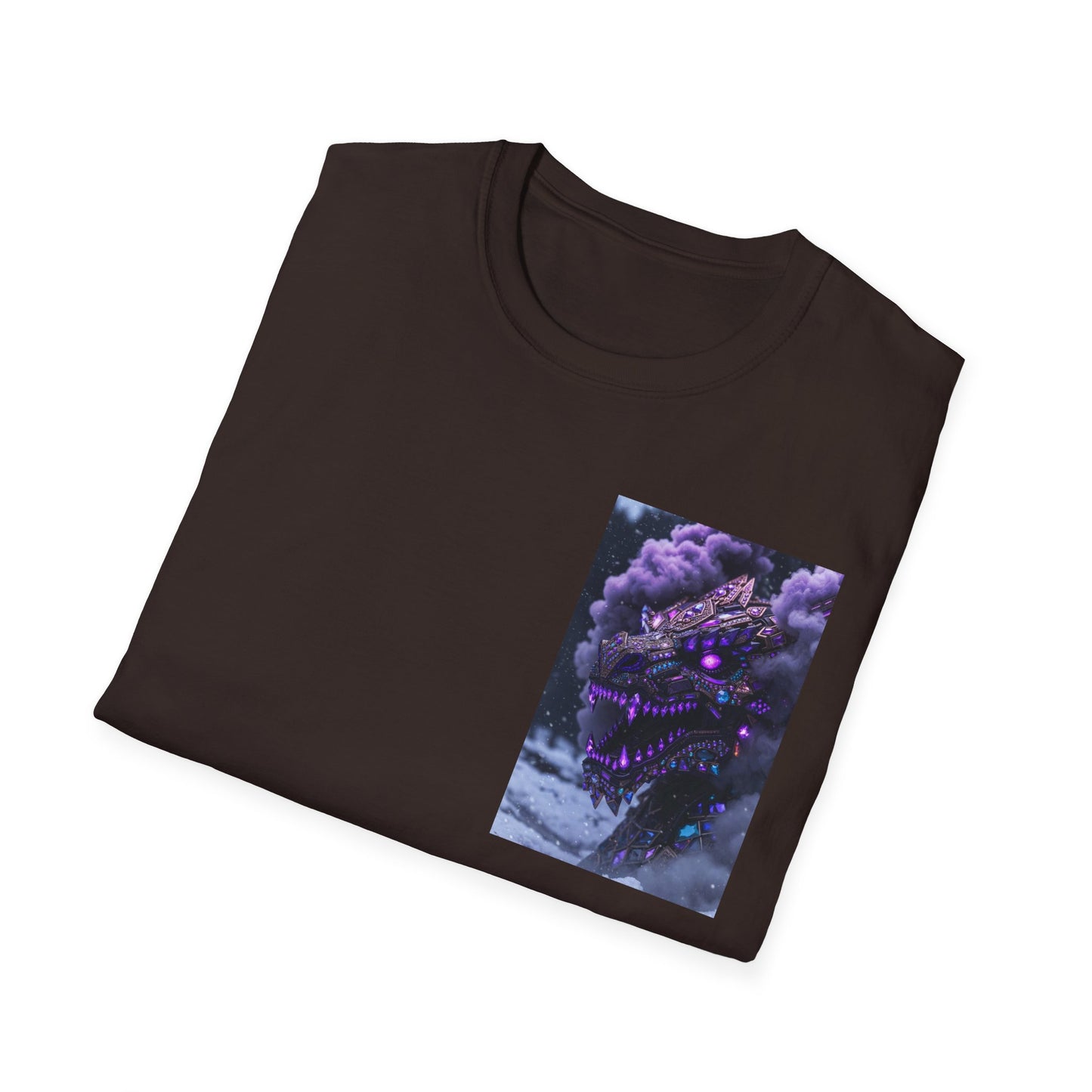 T-Shirt — Purple Nebula Tree Chest Pocket Graphic Tee