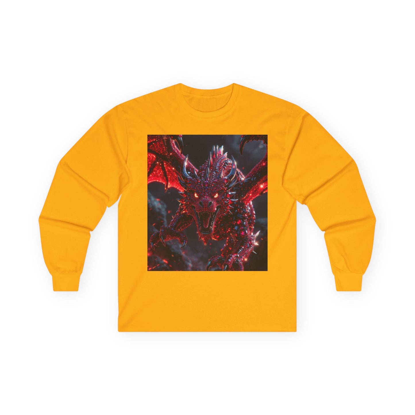 Red Dragon Fantasy Long Sleeve Tee