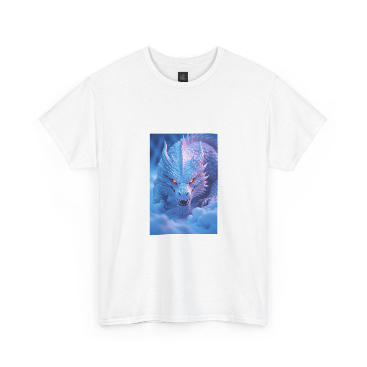 A Mystic Blue Dragon Tee — Ethereal Fantasy Animal Graphic T-Shirt