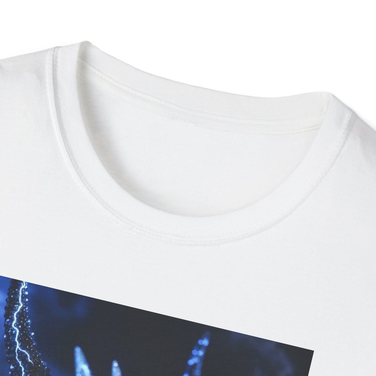 Lightning Dragon T-Shirt — Electric Blue Mythical Dragon Graphic Tee