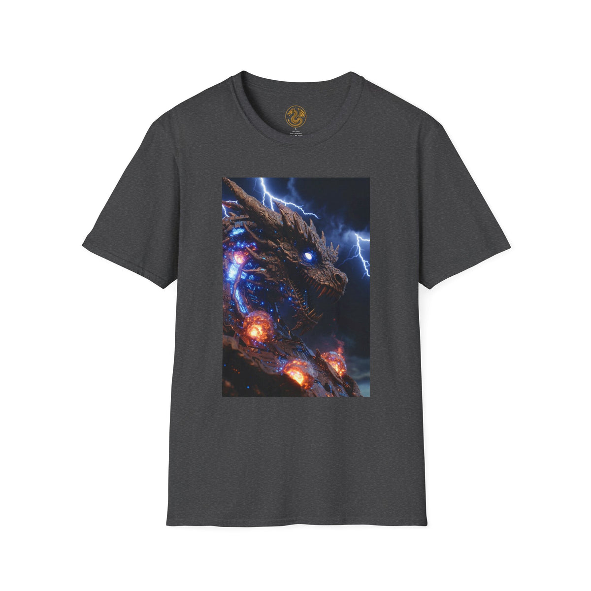 A powerful Dragon Tee — Electric Kaiju Face Graphic T-Shirt