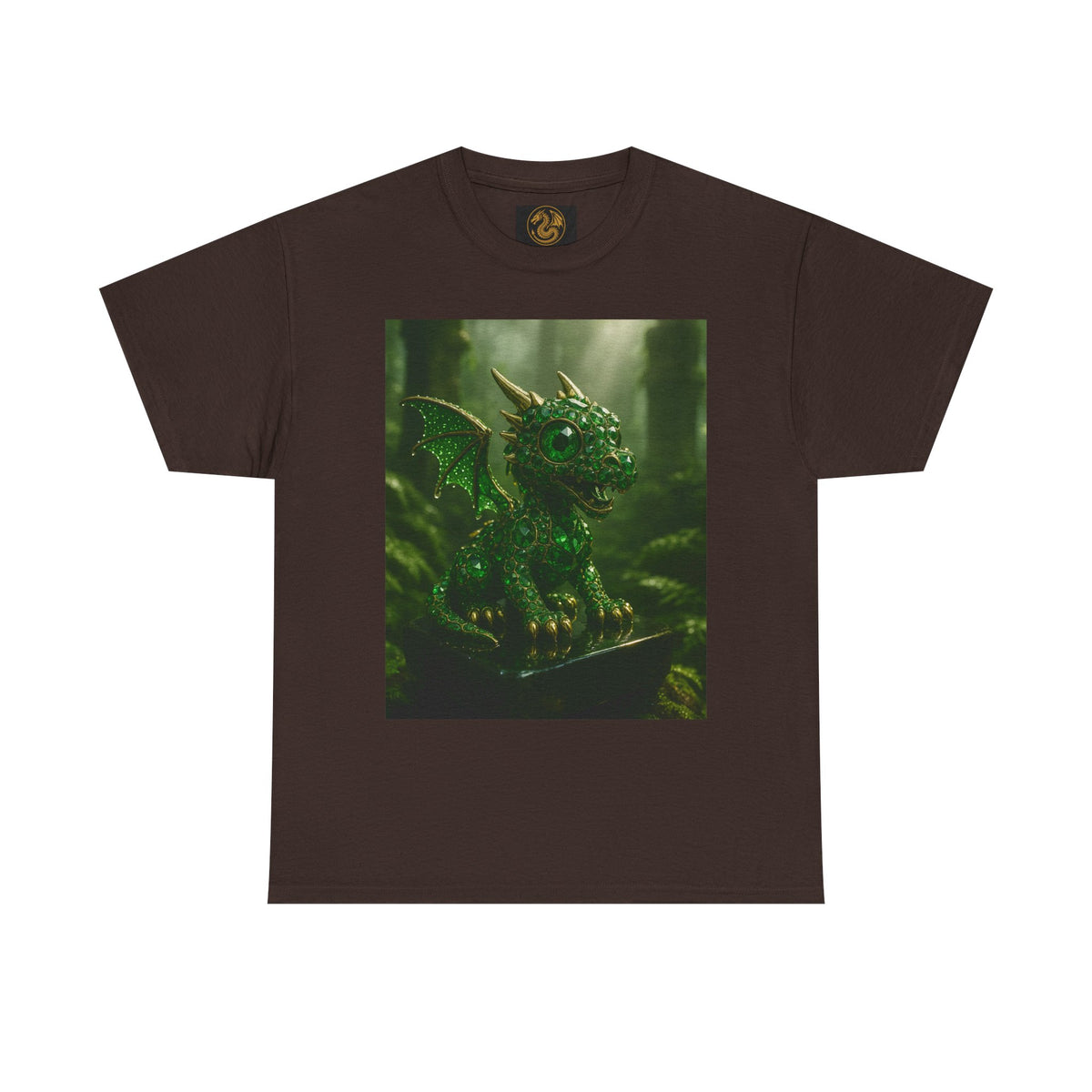 A Fantasy Dragon Graphic Tee, Heavy Cotton Shirt, Cute Dragon Top, Gifts for Dragon Lovers, Whimsical Art T-Shirt, Casual Wear