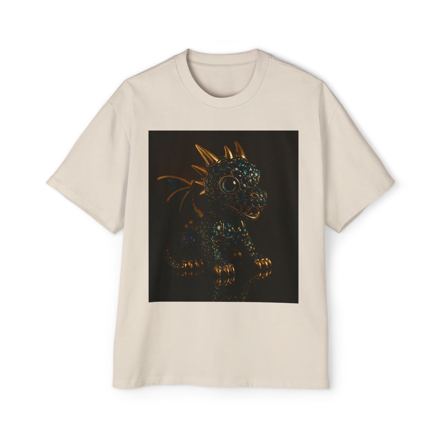 Dragon Design Oversized Tee, Casual Wear, Graphic Shirt, Gift for Fantasy Lovers, Unique T-Shirt, Perfect for Festivals and Everyday