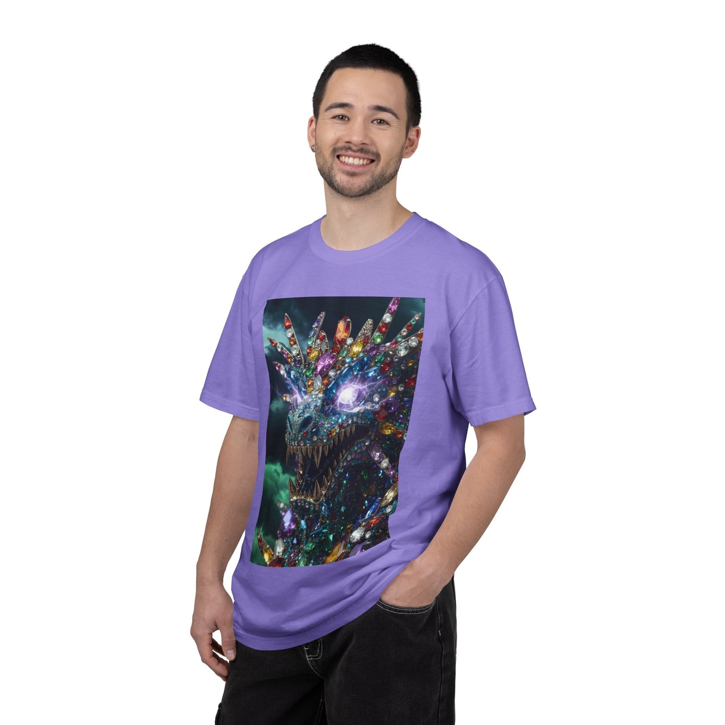 Dragon Crystal T-Shirt — Psychedelic Gem Monster Graphic Tee
