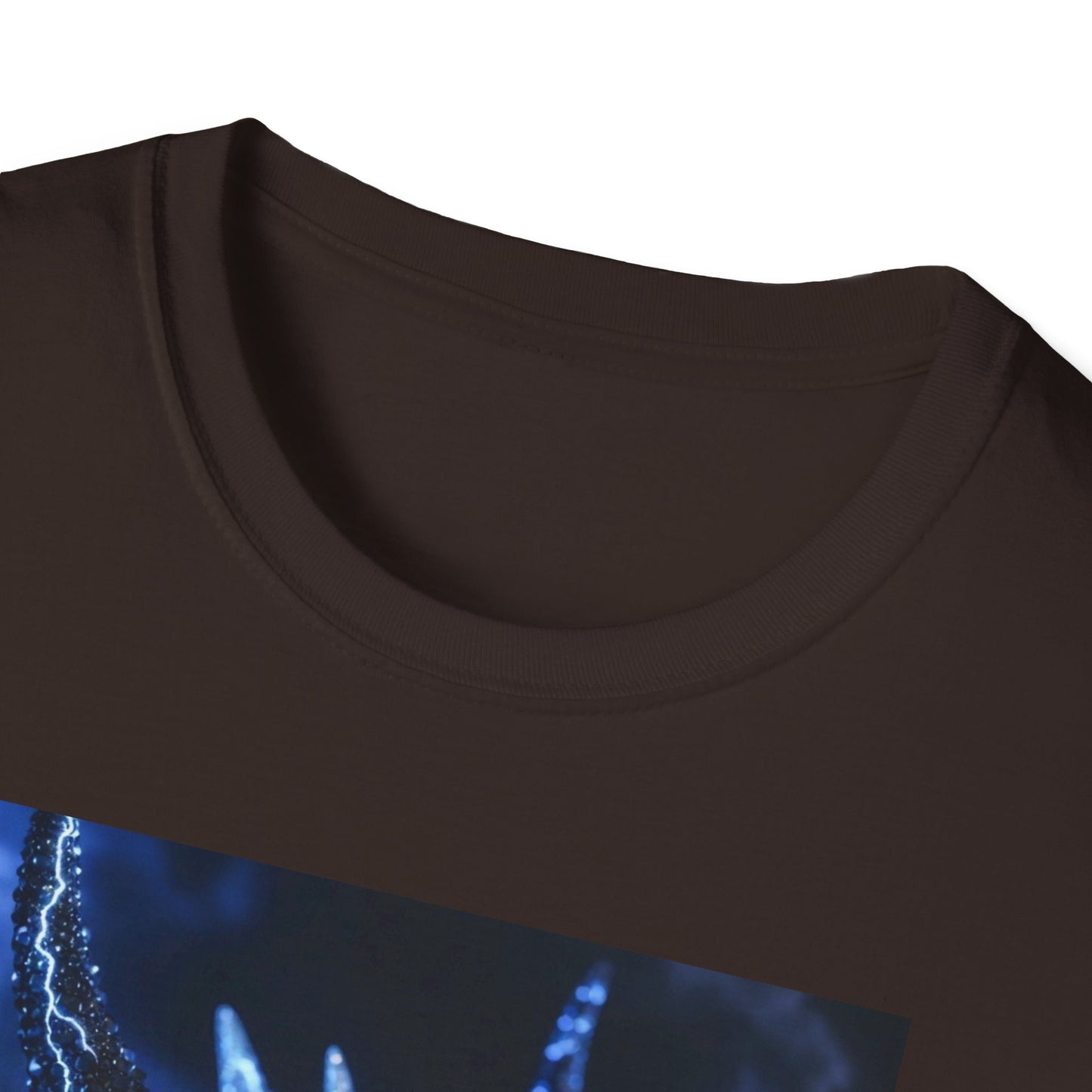 Lightning Dragon T-Shirt — Electric Blue Mythical Dragon Graphic Tee