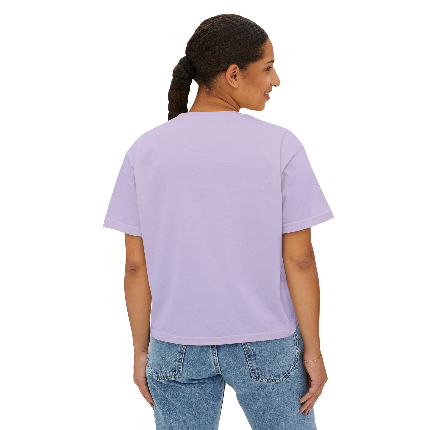 A Divine Diamond Dragon Pendant Graphic Women's Boxy Tee, Casual T-Shirt, Trendy Fashion, Streetwear Style, Unique Gift for Her, Everyday Wear