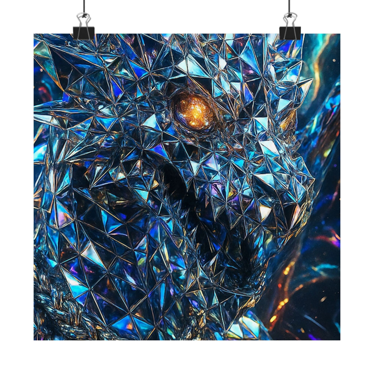 A Stunning Matte Vertical Posters - Dragon Art, Fantasy Decor, Home Wall Art, Unique Gifts, Collector's Item
