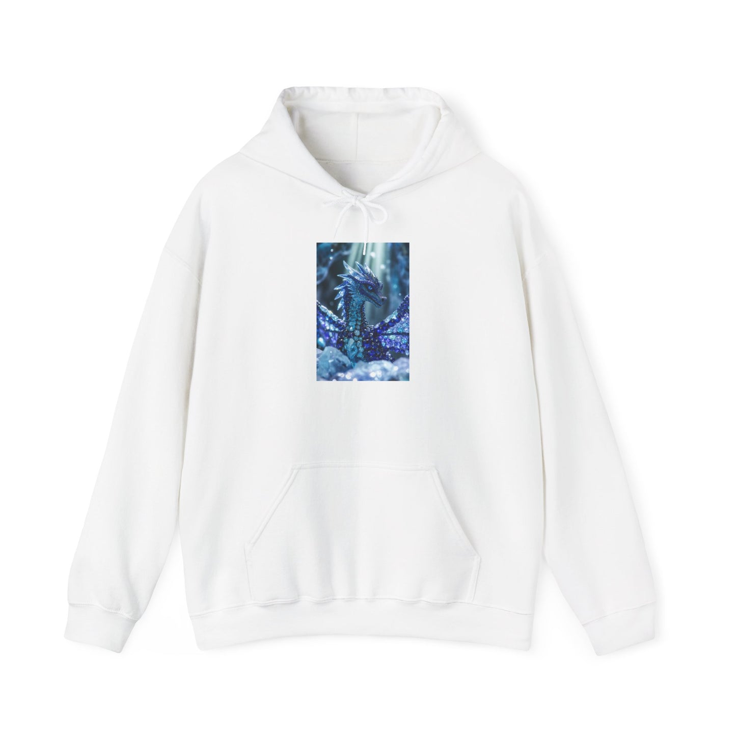 Blue Forest Dragon Hoodie — Mystic Night Scene Sweatshirt