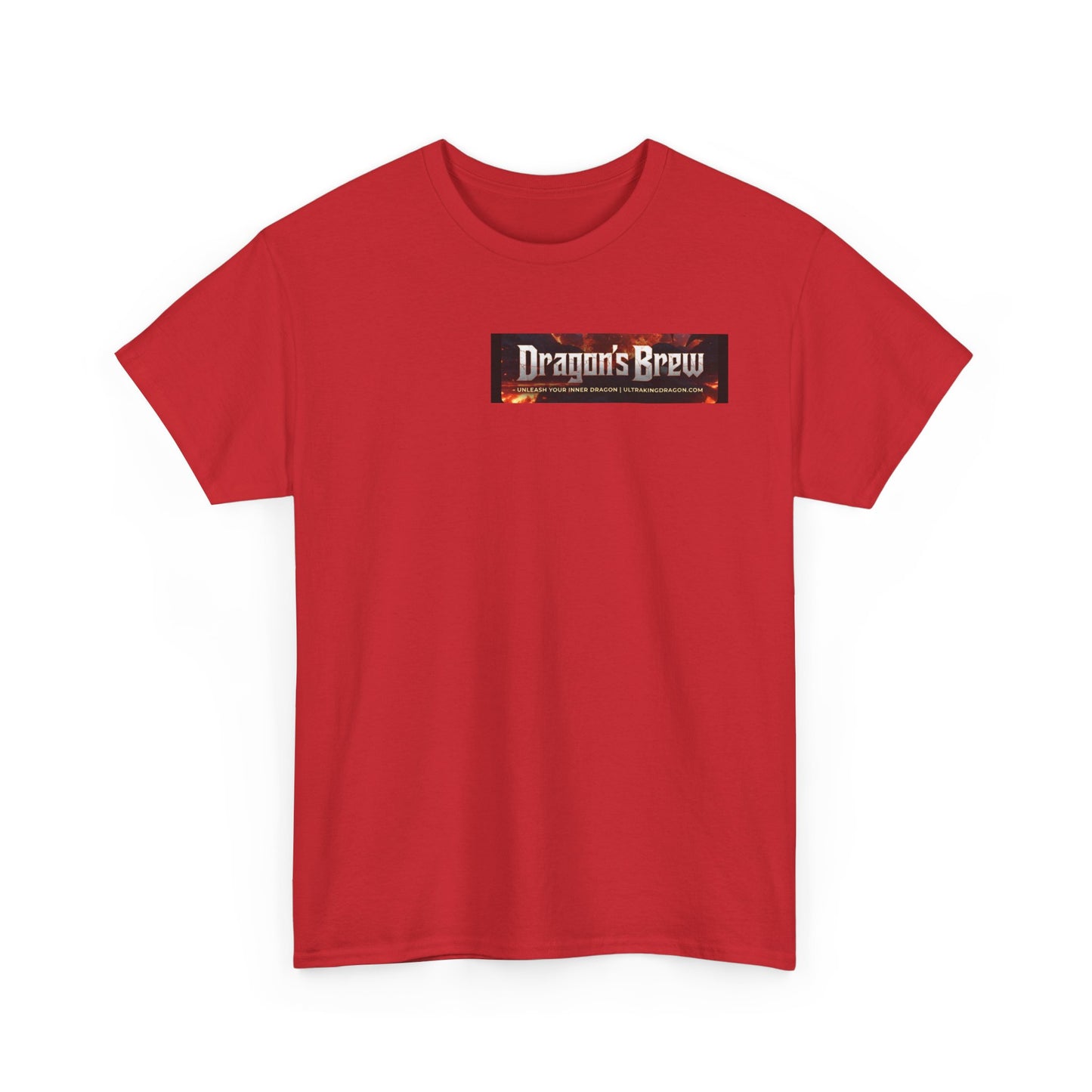 T-Shirt — "Dragon's Brew" Fiery Skull Graphic Tee
