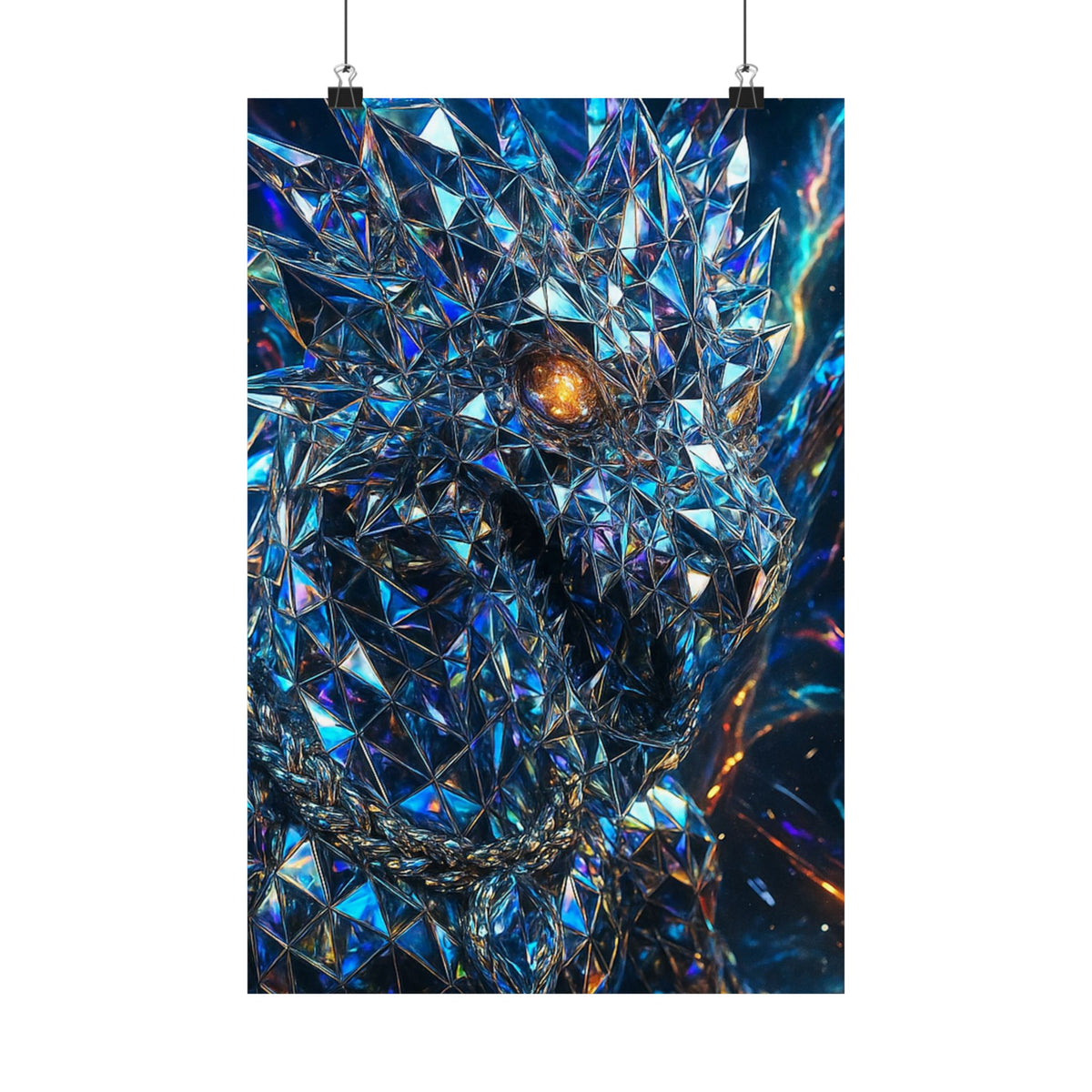 A Stunning Matte Vertical Posters - Dragon Art, Fantasy Decor, Home Wall Art, Unique Gifts, Collector's Item
