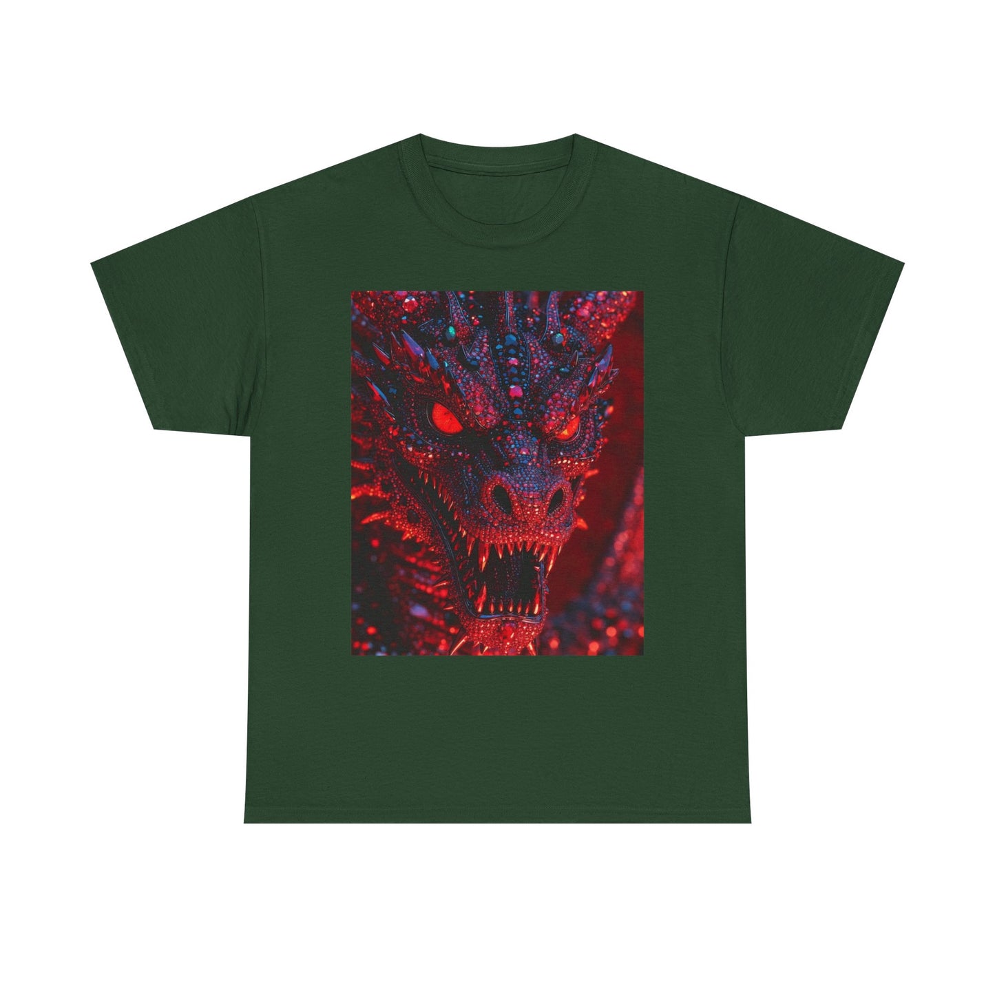 Dragon Rage Graphic Tee — Red Demon Dragon Face T-Shirt