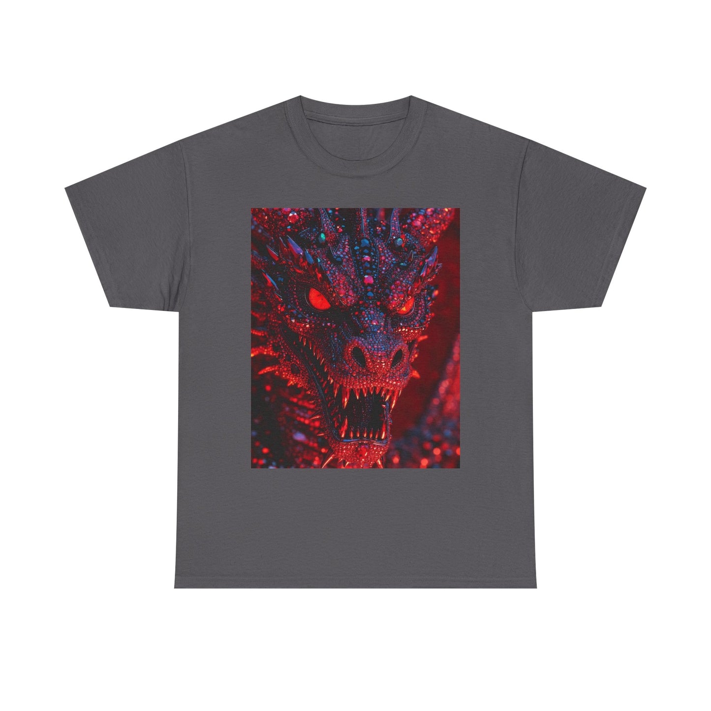 Dragon Rage Graphic Tee — Red Demon Dragon Face T-Shirt