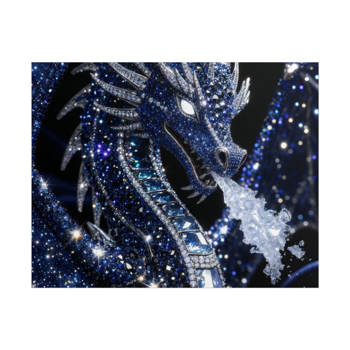 Rolled Poster — Sparkling Ice Dragon Art Print