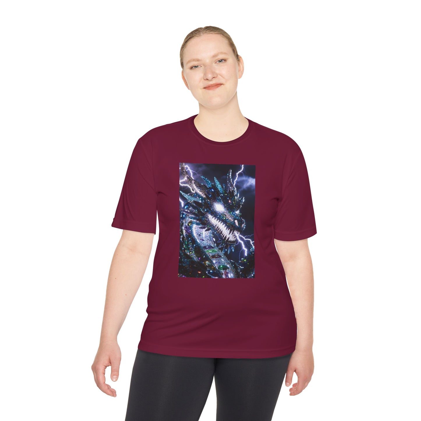 Lightning Dragon Graphic Tee — Cosmic Fantasy Dragon Shirt