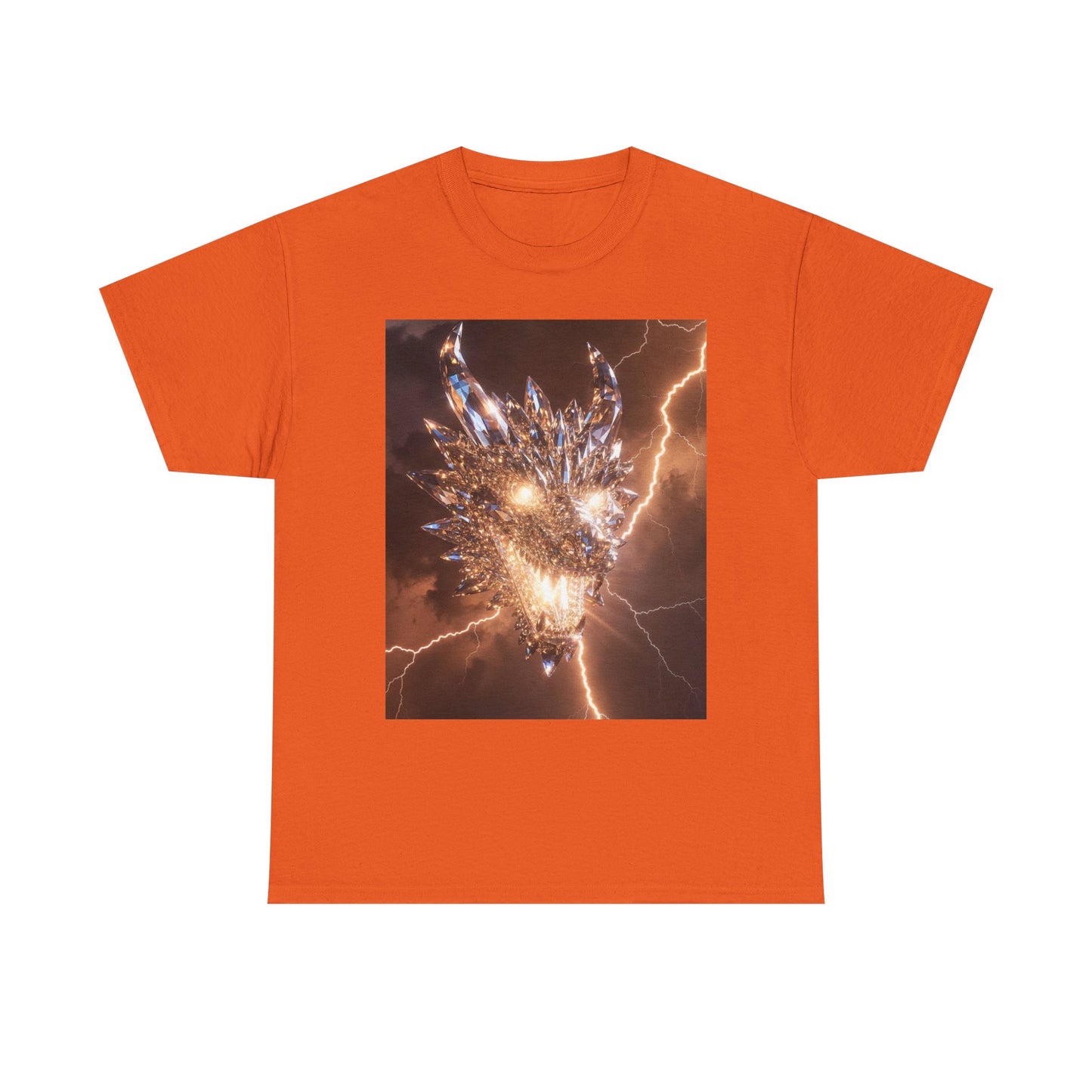 Dragon Lightning Graphic Tee — Fiery Electric Fantasy T-Shirt