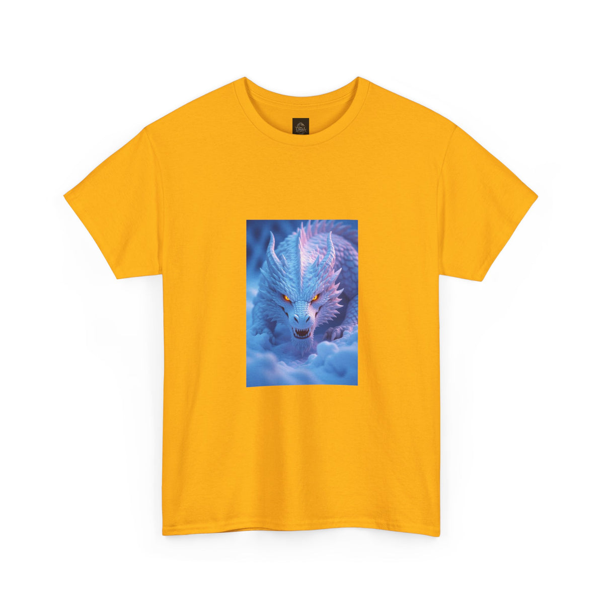 A Mystic Blue Dragon Tee — Ethereal Fantasy Animal Graphic T-Shirt