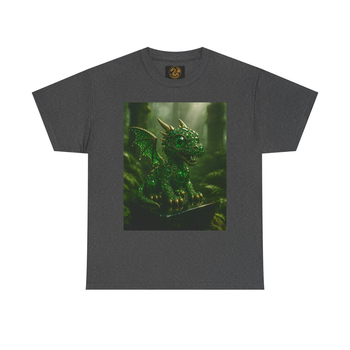 A Fantasy Dragon Graphic Tee, Heavy Cotton Shirt, Cute Dragon Top, Gifts for Dragon Lovers, Whimsical Art T-Shirt, Casual Wear