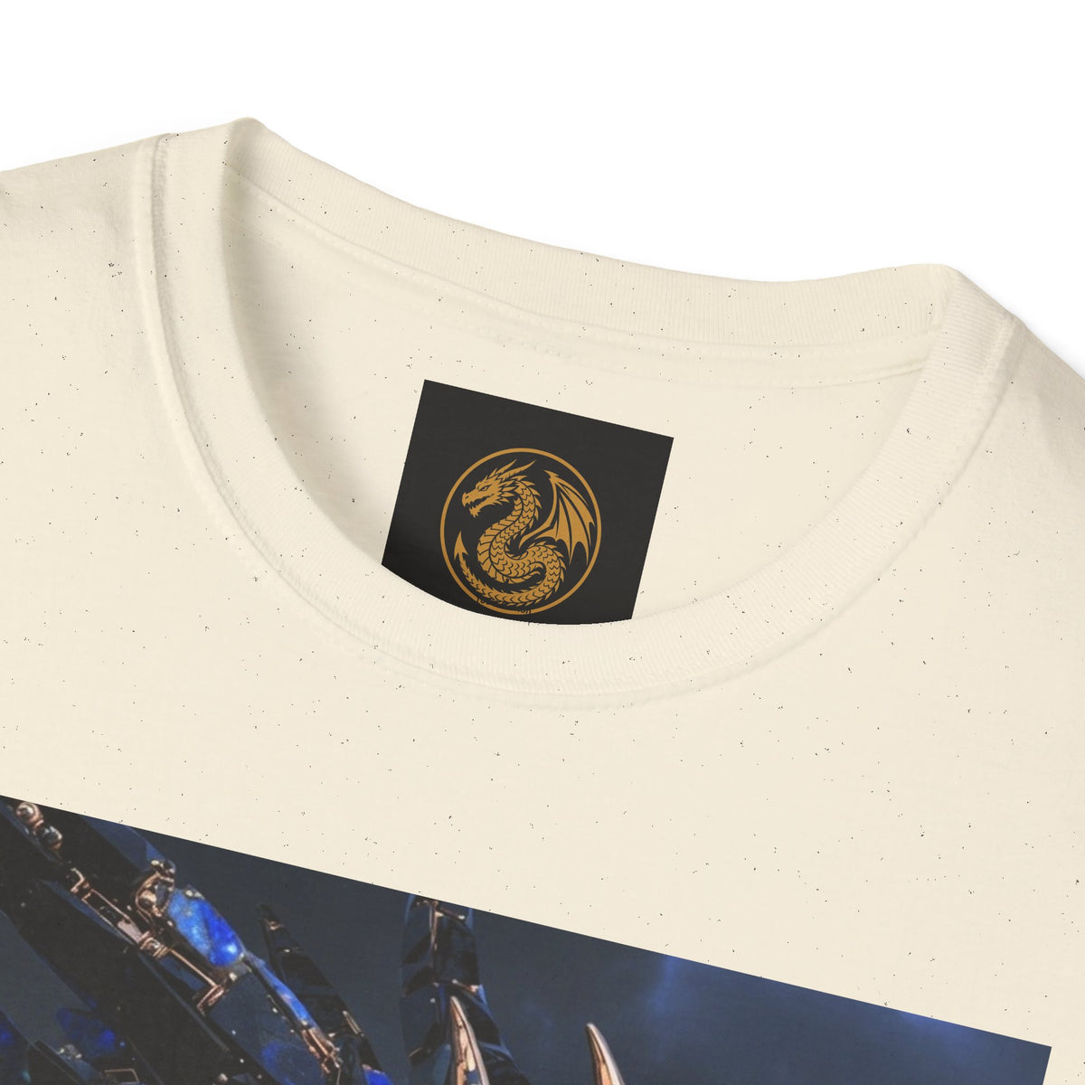 Blue Crystal Dragon T-Shirt — Mythical Fantasy Dragon Tee