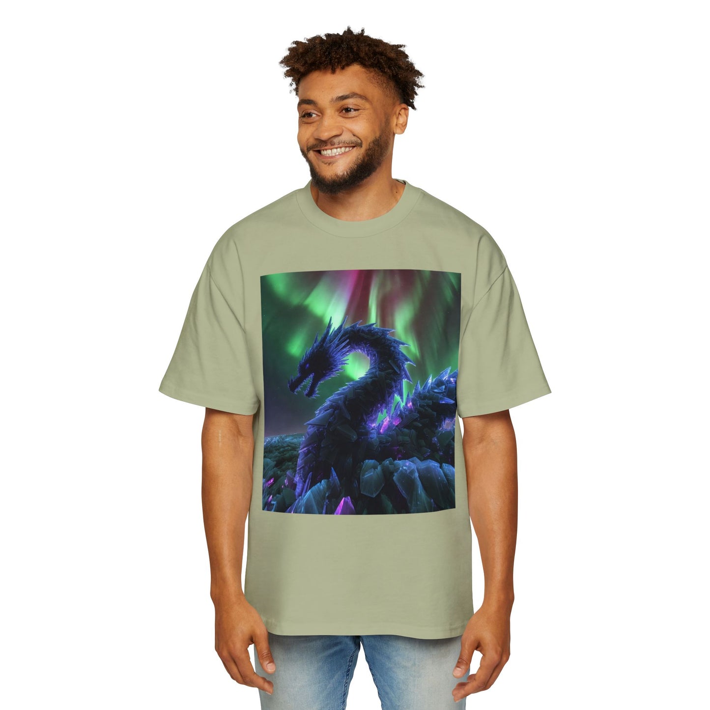 Northern Lights Dragon Tee — Fantasy Dragon Graphic T-Shirt