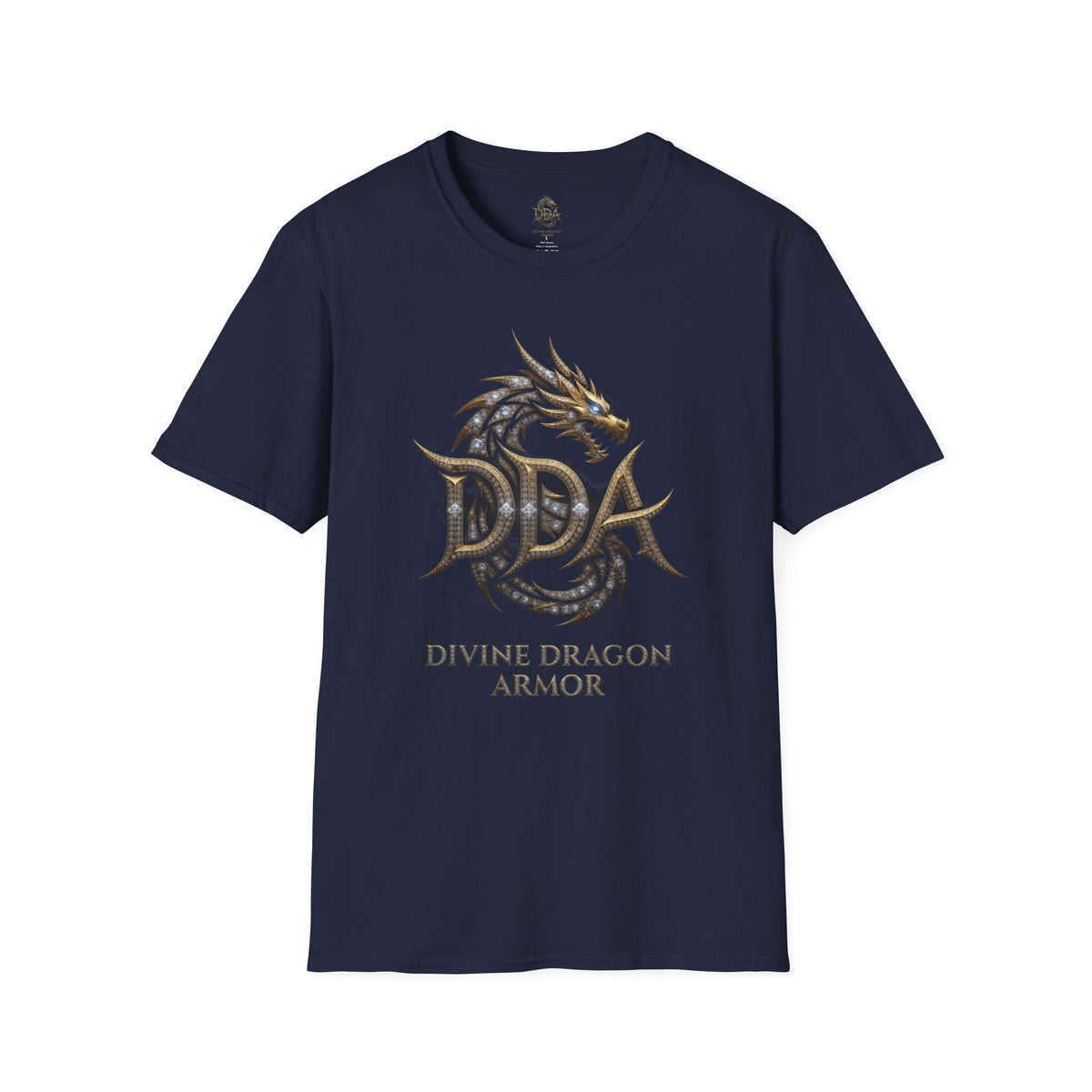 Dragon Logo Pocket T-Shirt — "DDA Divine Dragon Armor" Chest Patch