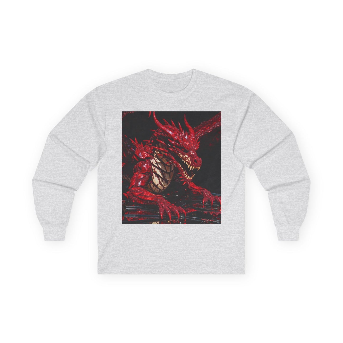 Red Dragon Artwork Long Sleeve Tee