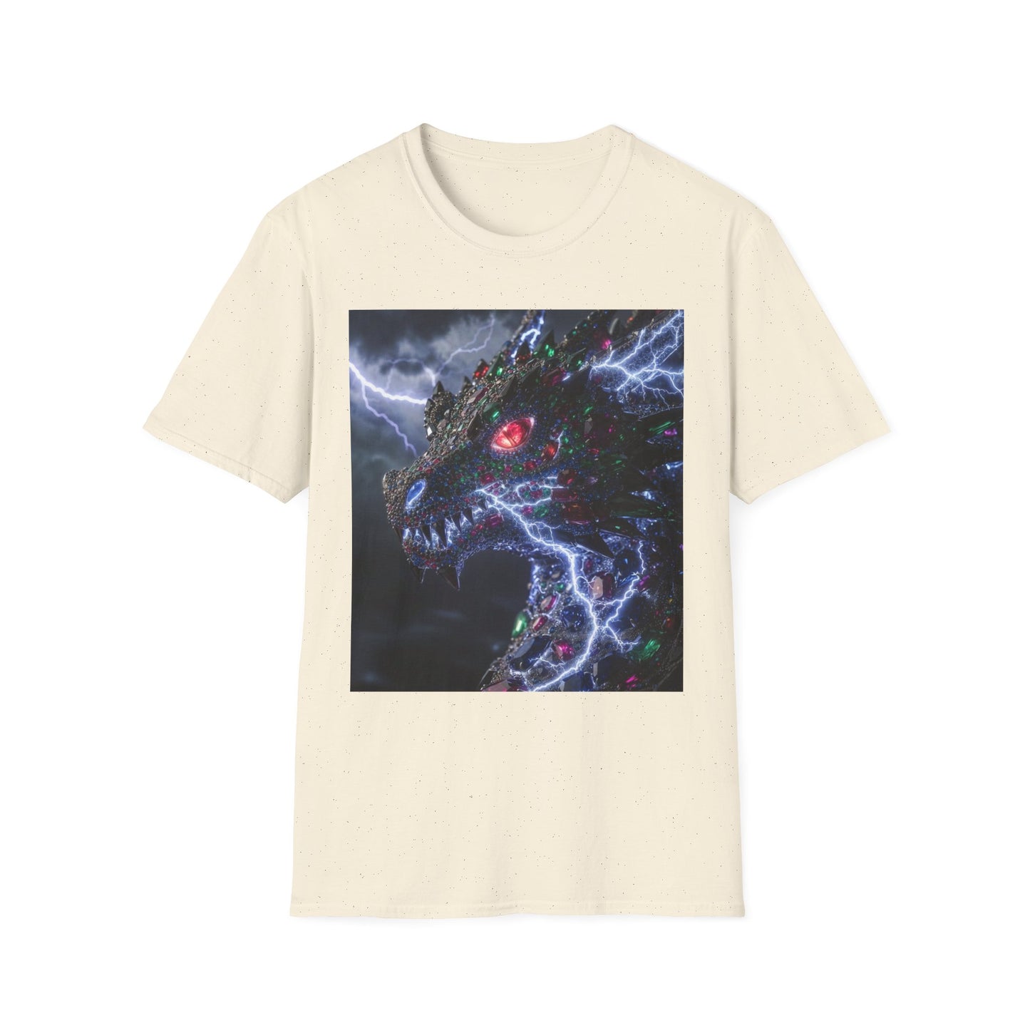 Dragon Lightning T-Shirt — Electric Dark Fantasy Monster Graphic Tee