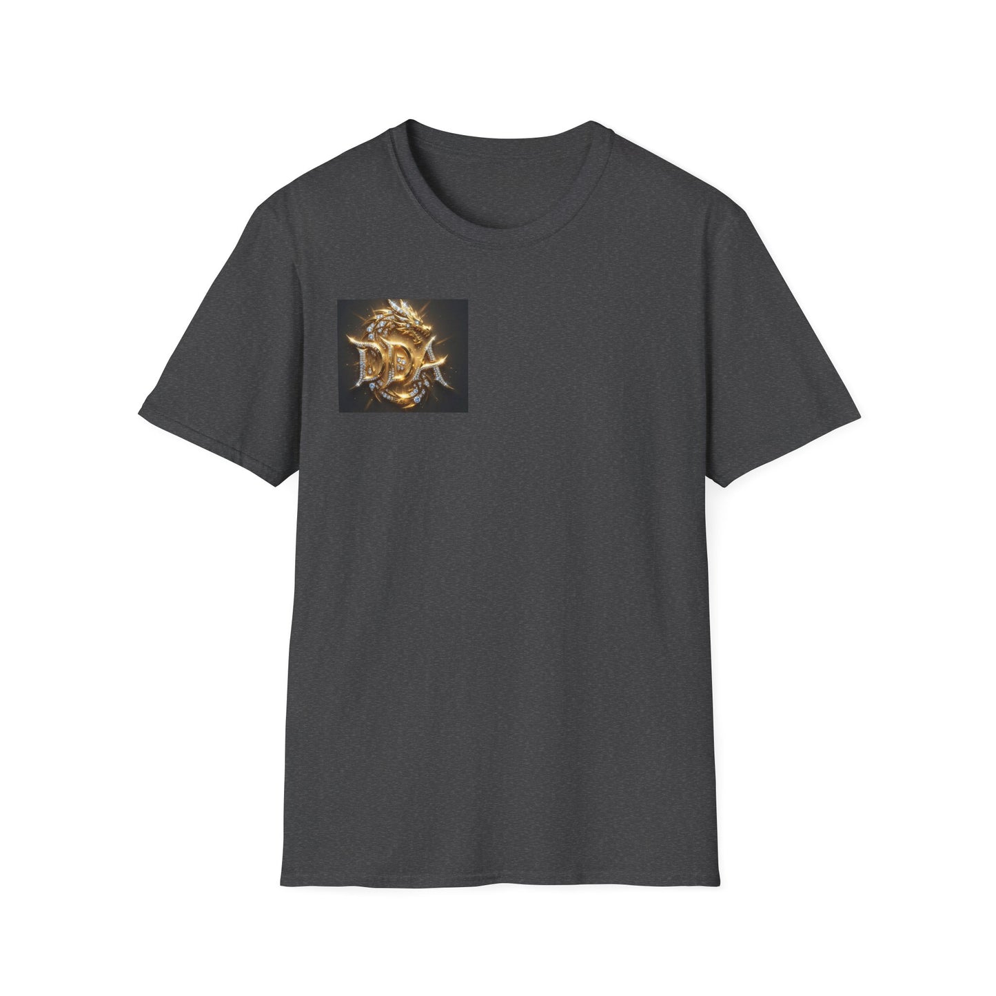 #1 seller DDA DIVINE DRAGON ARMOR T-Shirt — Golden Dragon Emblem Chest Logo, Fantasy Gaming Fan Tee