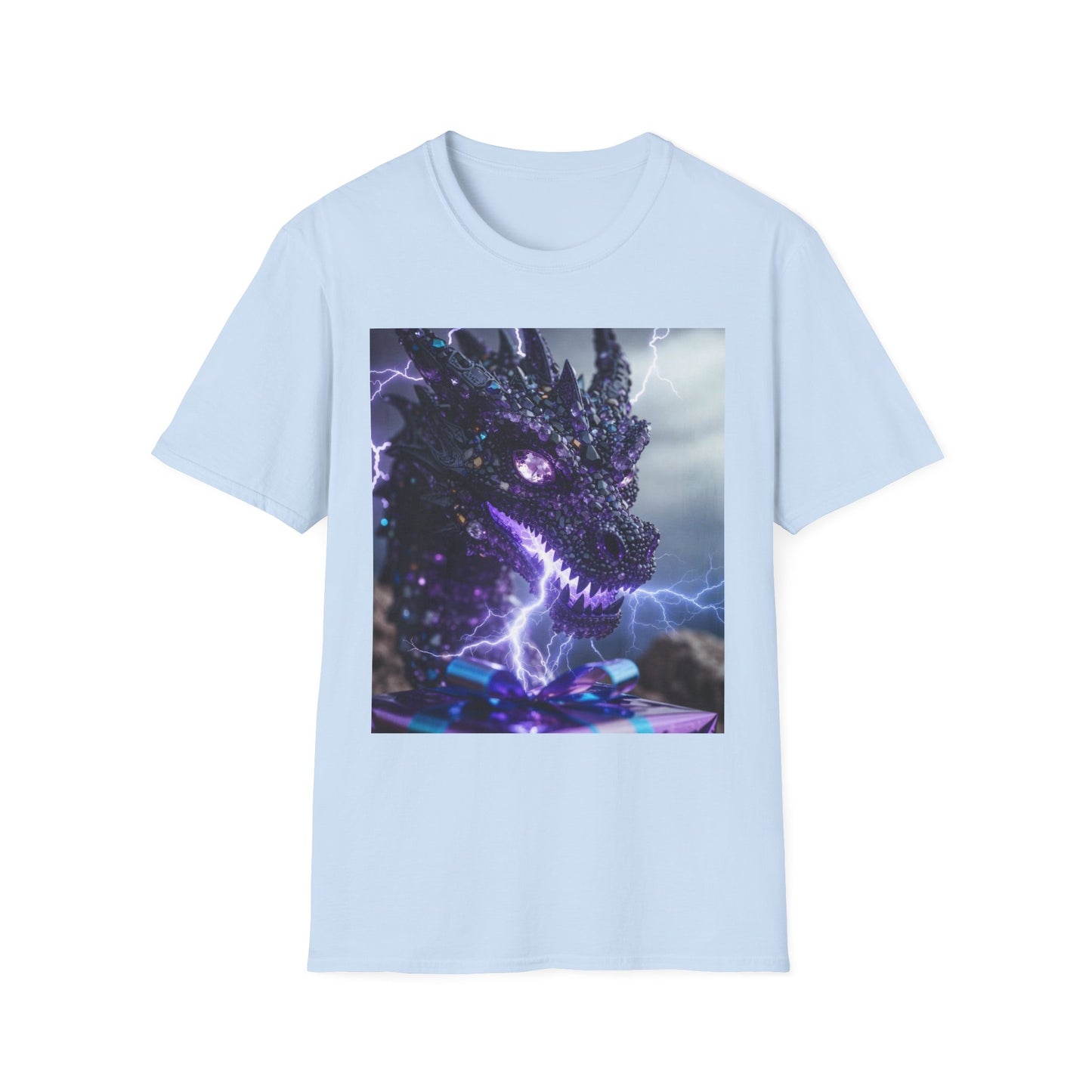 Dragon Lightning T-Shirt — Neon Electric Fantasy Graphic Tee